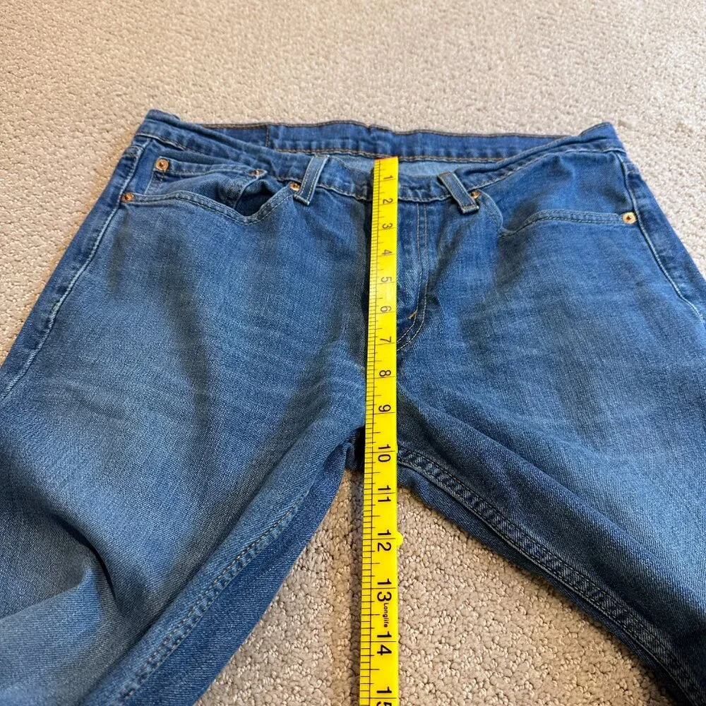 Levi's 511 Jeans Slim Fit Throttle Blue Stretch Low Rise Size 32x31 #04511-1163